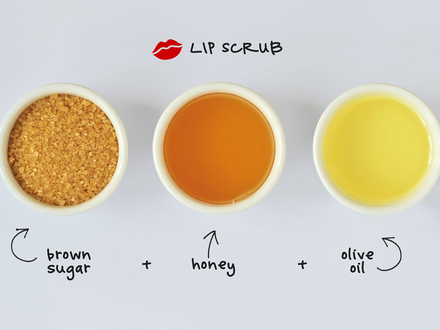 Honey and Sugar Lip Scrub Ingredients