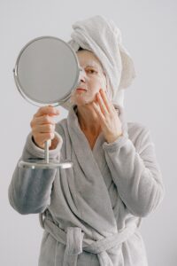 face mask. vitamin c. cruelty free. skincare. glow. relaxation. masking techniques. self-care. exfoliation. facial treatment. skincare routine. beauty tips. 