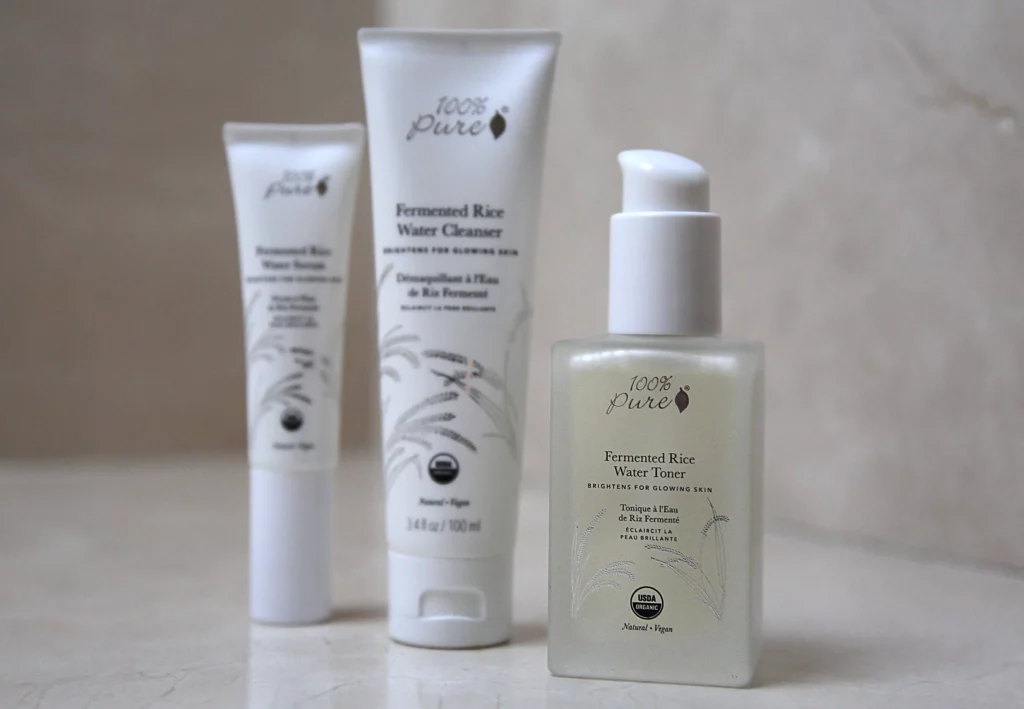 rice water, skin care, ingredients, skincare routine, face mask, smooth skin, even skin tone, rice water toner, serum, moisturizer, 100% pure