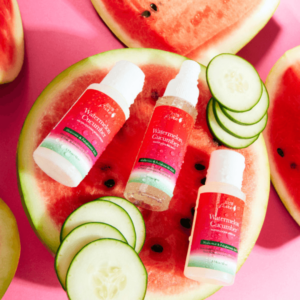 watermelon, cucumber, water mist, hydration, dry skin, natural solutions, cruelty-free, vegan