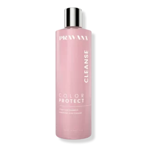 color protect shampoo, pink bottle, shampoo, vegan shampoo 