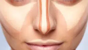nose contour, face mapping