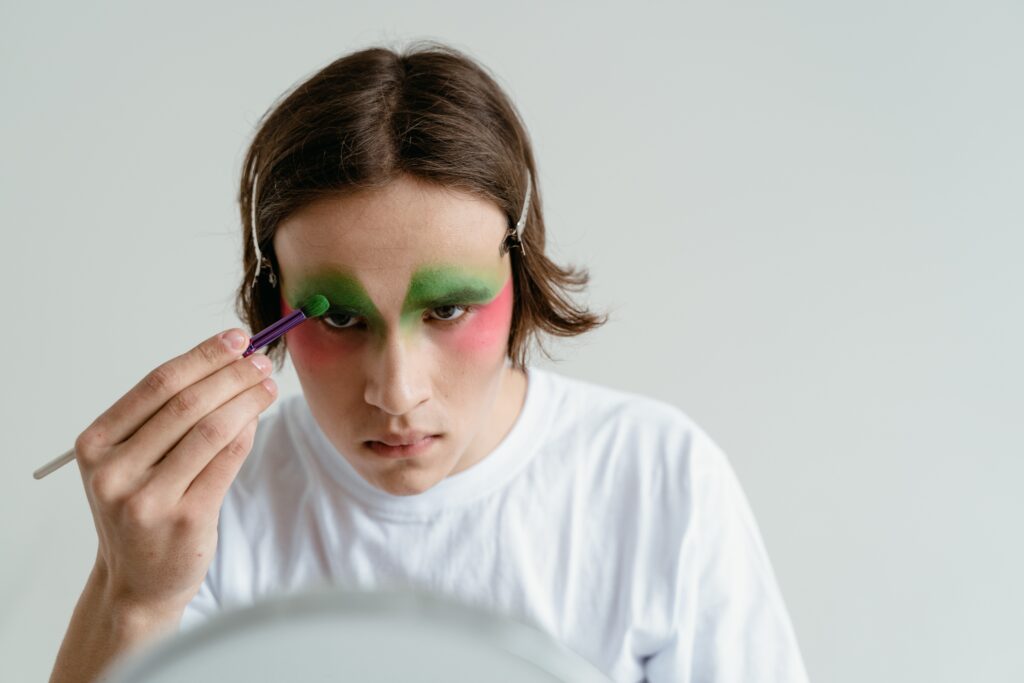 makeup, Drag Makeup, drag, Makeup Techniques, makeup Transformation, color corrector, exaggerated features, drag performers, sculpted features, dramatic eyes