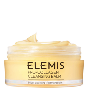 Emollient cleansing balms, makeup removal, hydrate dry skin, skincare routine, nourishing oils, gentle cleansing, moisturized complexion, clean beauty brand, natural ingredients, sustainable practices, ethical skincare, radiant skin, skincare, elemis, pro colagen, yellow container