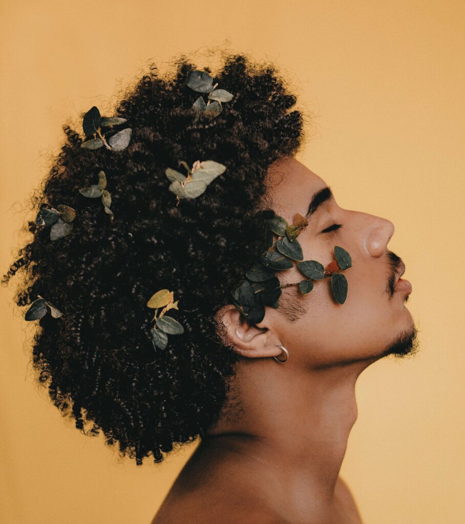 hair, haircare, glossy hair, shiny hair, curly, man