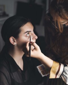 makeup, woman