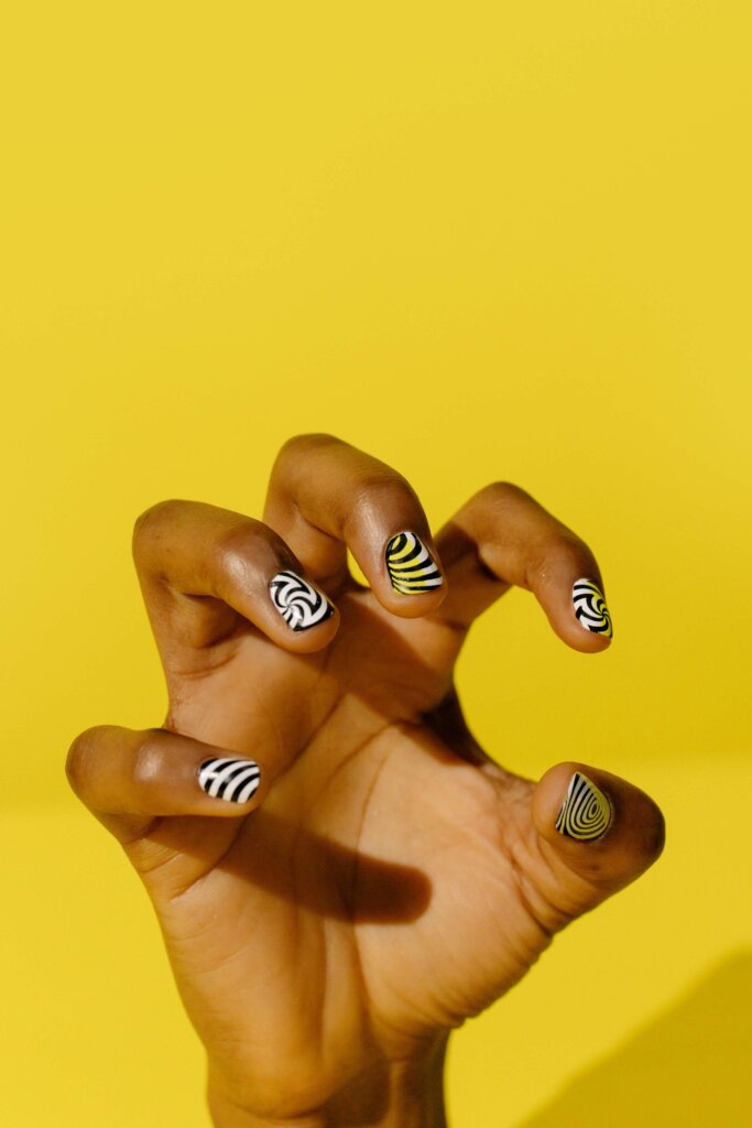 Nail art, trends, designs, techniques, creative, latest, stay on point, hot, explore, unleash, creativity, fashionable, makeup, yellow background