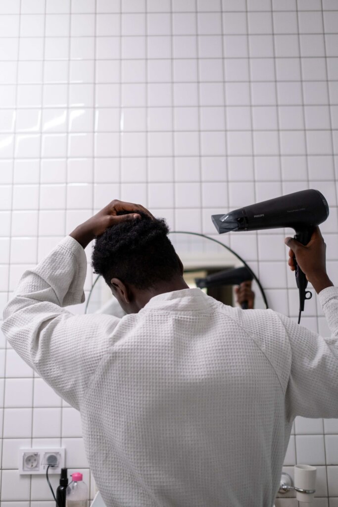 blow dryer, hair