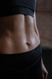 abdomen, abs, sweat, exercise, body odor