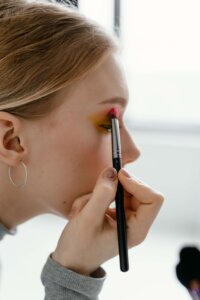 woman, makeup