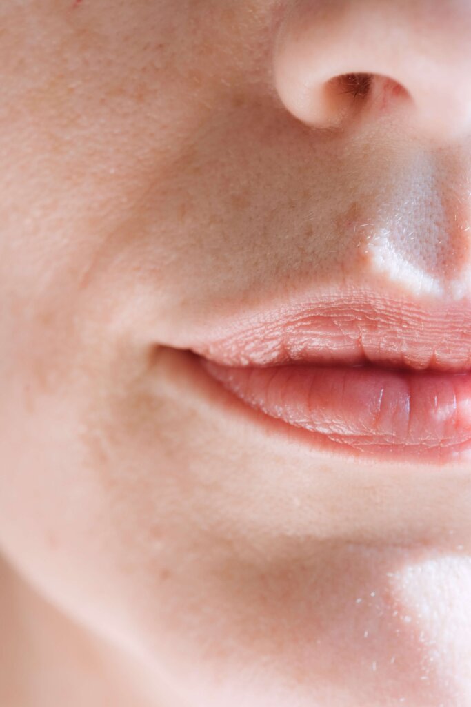 woman, lips