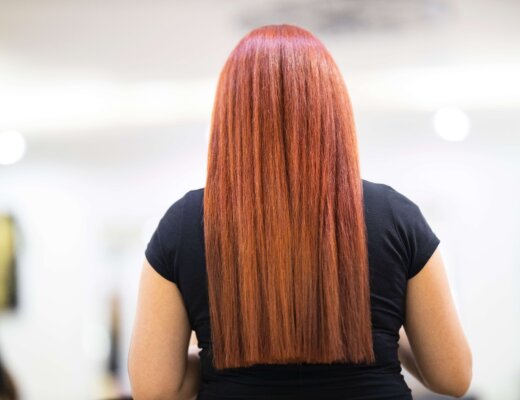 red hair, hair