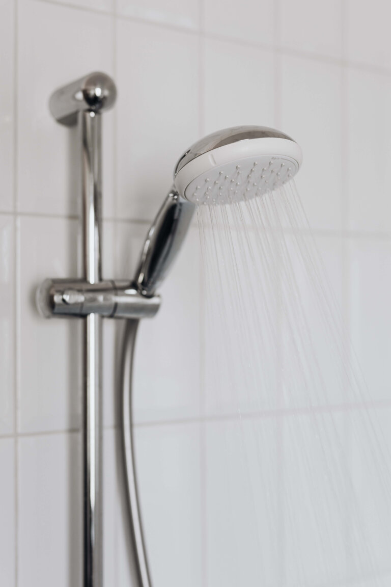 shower, hard water