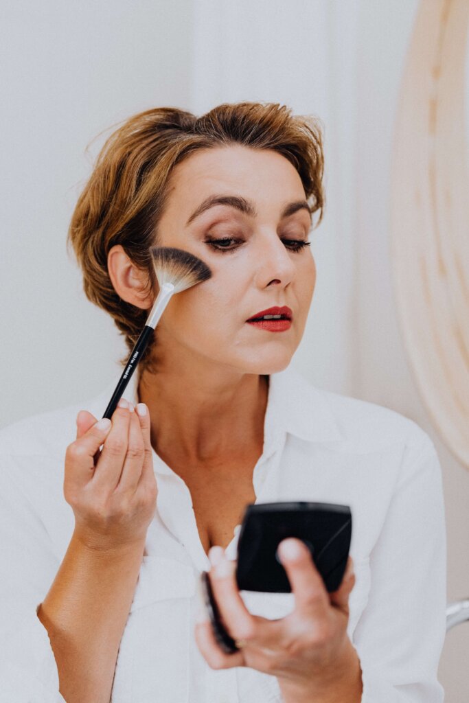 makeup, Highlighter, woman