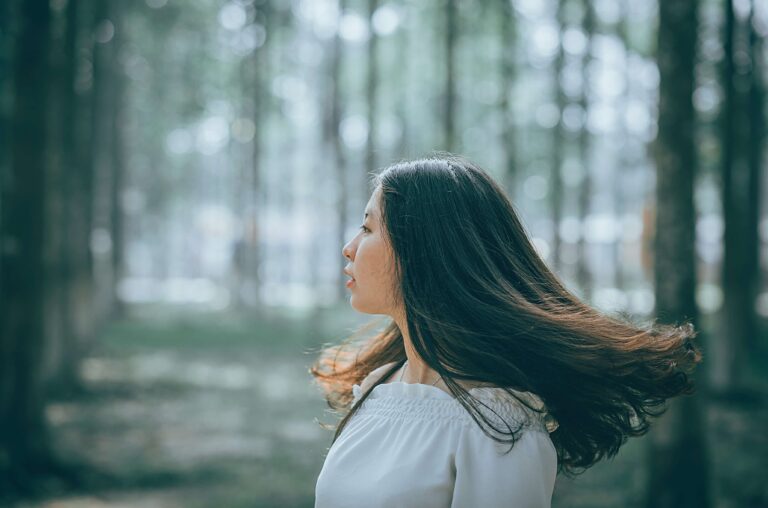 woman, hair