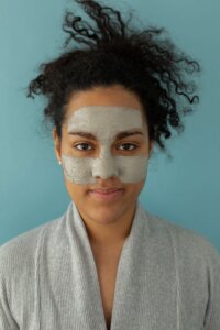woman, face mask
