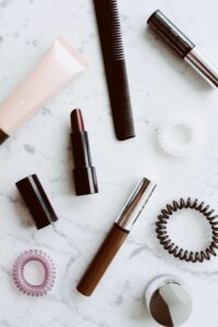 makeup kit, lipstick