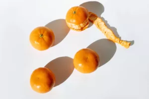 peels, tangerine
