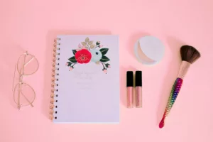 makeup, notebook