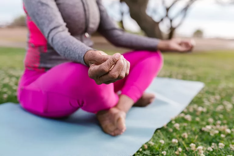 yoga, woman, meditation