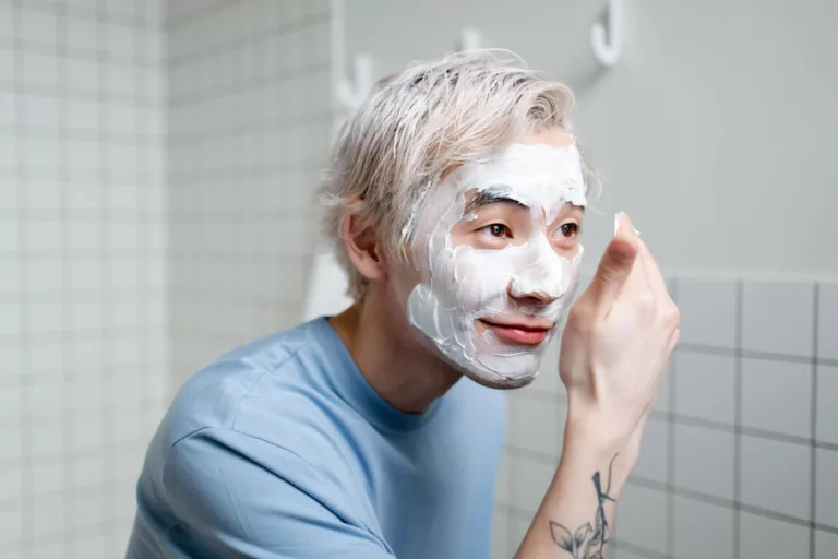 man, skincare