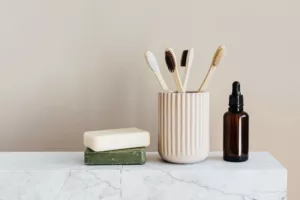 toothbrushes, soap