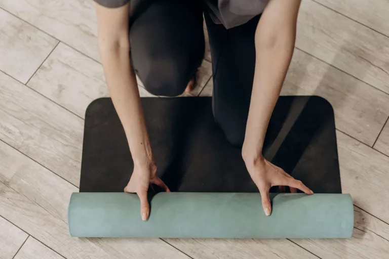 woman, yoga