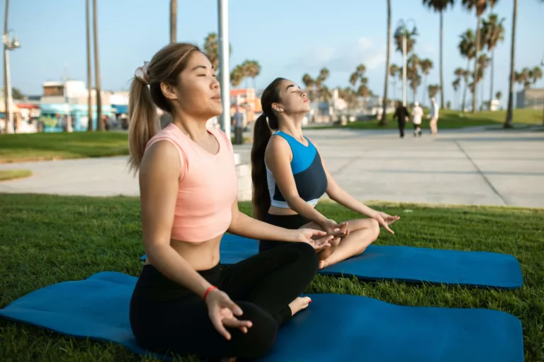 women, yoga