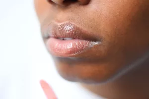 woman, lips