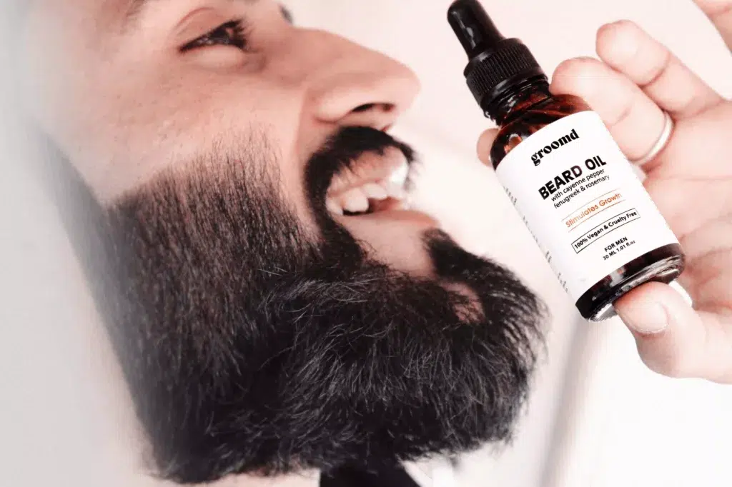 man, beard, beard oil