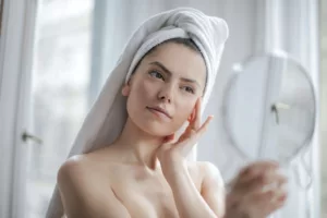 woman, skincare