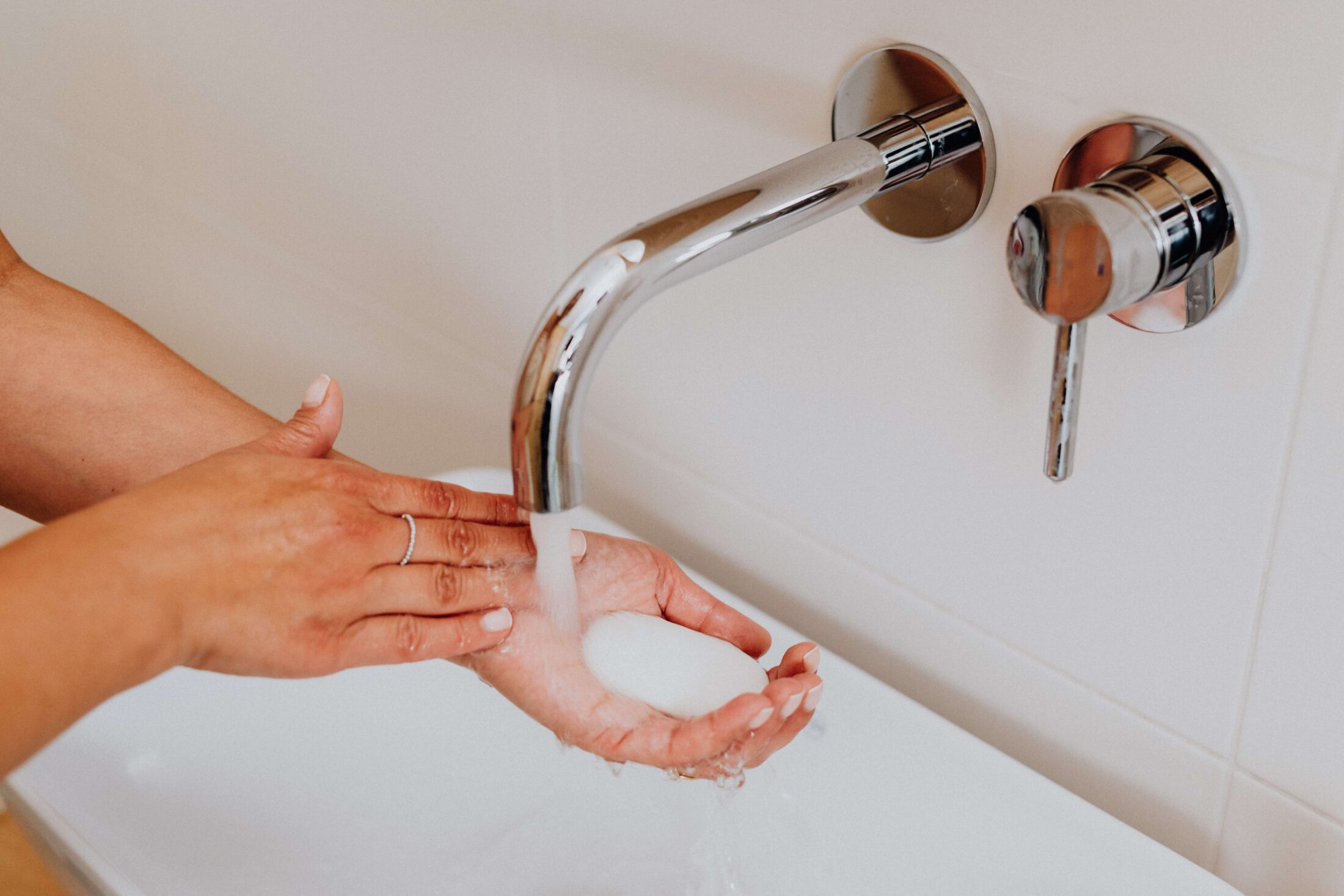 soap, hands