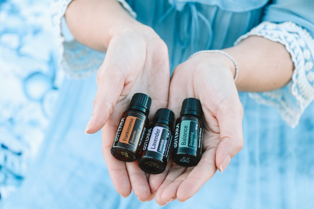 essential oil, woman