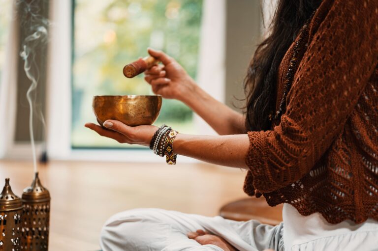 woman, meditation