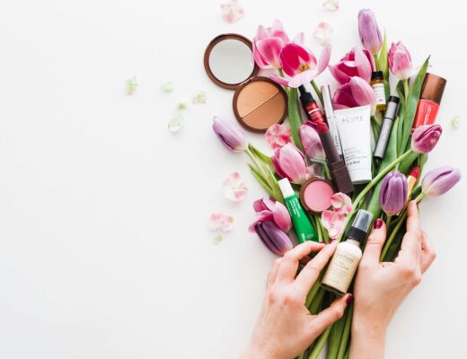 makeup, flowers, natural