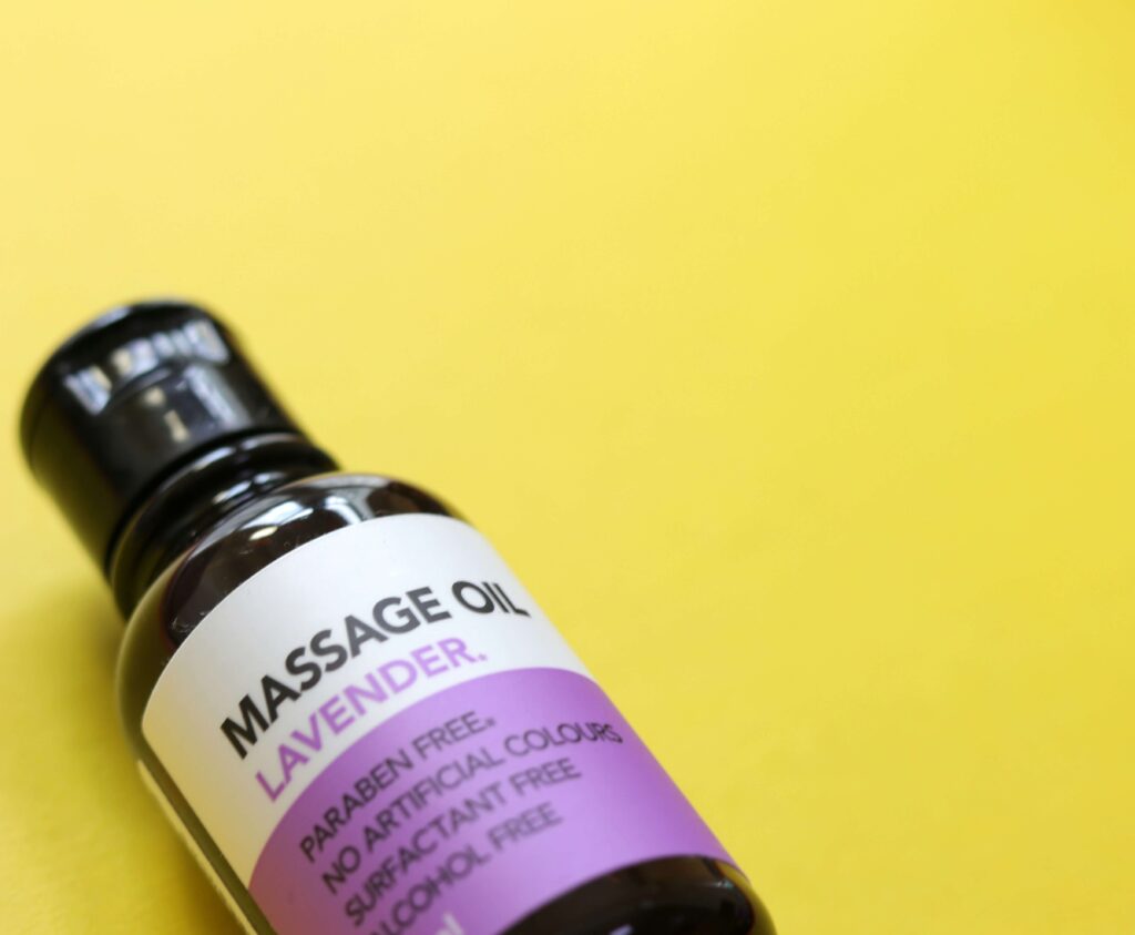 massage oil, lavander