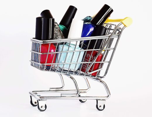 cart, cosmetics