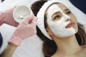 woman, skincare, face mask