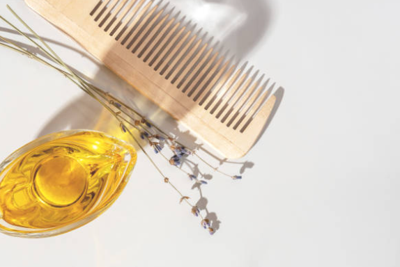 comb, hair oil