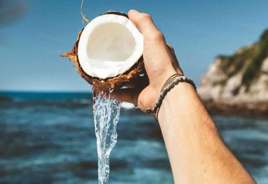 coconut, coconut water