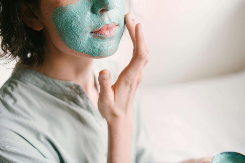 face mask, woman