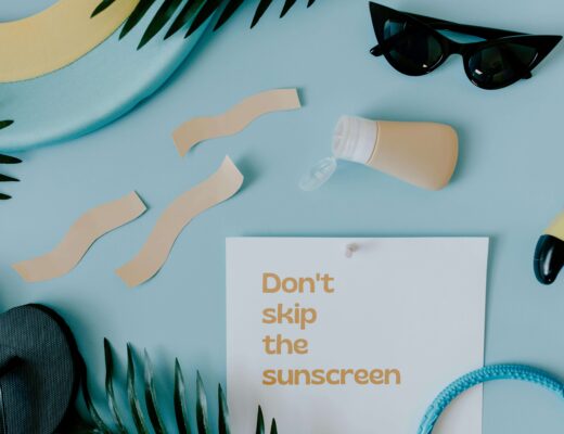 sunscreen, sunglasses