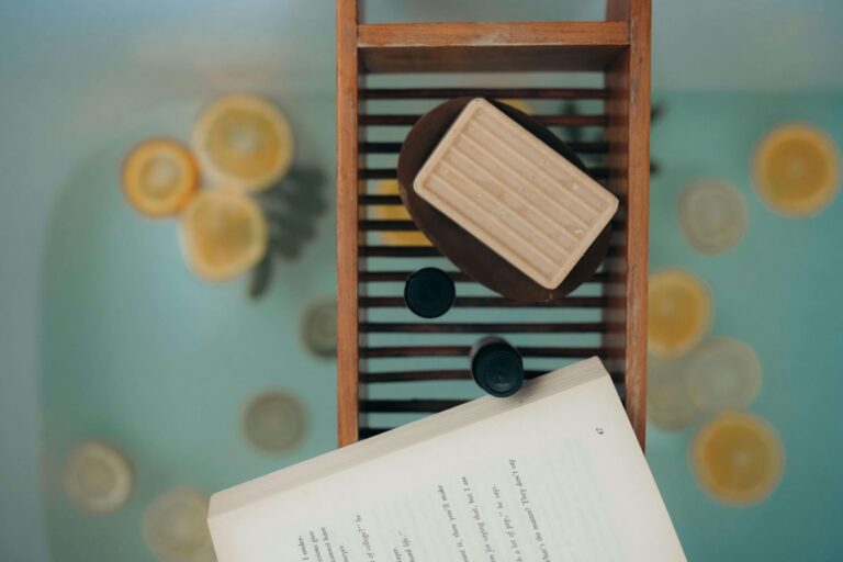 bathtub, book