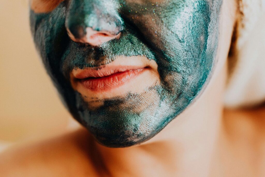 woman, face mask, skincare